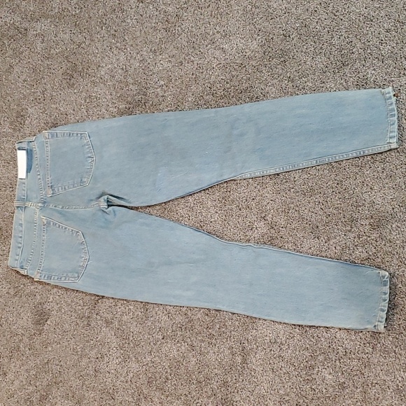 Re/Done Originals Womens 90s Wash High rise Ankle Side zip Jeans sz 26 - Picture 11 of 12
